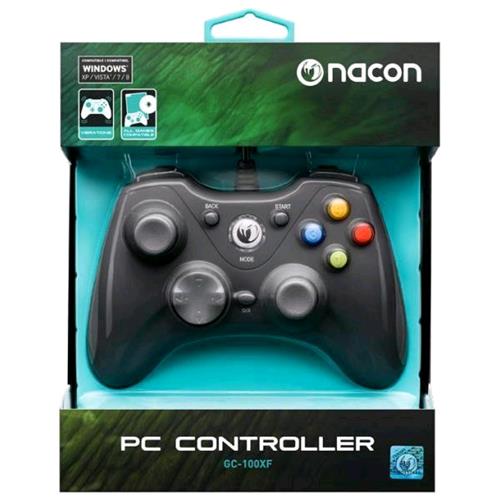 NACON 100XF GAMEPAD PER PC 6 PULSANTI COLORE NERO