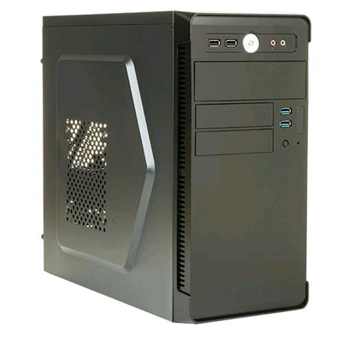 ITEK RIVER CASE MINI TOWER SCHEDA MADRE SUPPORTATA MICRO ATX ALIMENTATORE 500W INCLUSO COLORE NERO
