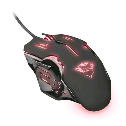 TRUST GXT 108 RAVA MOUSE GAMING USB 2.000 DPI ILLUMINAZIONE LED COLORE NERO