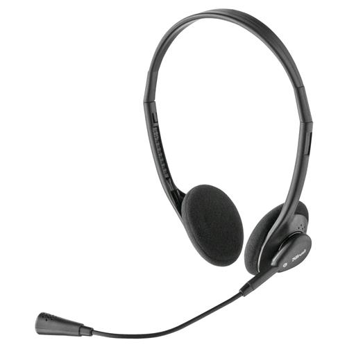 TRUST PRIMO CUFFIE STEREO CON MICROFONO COLORE NERO