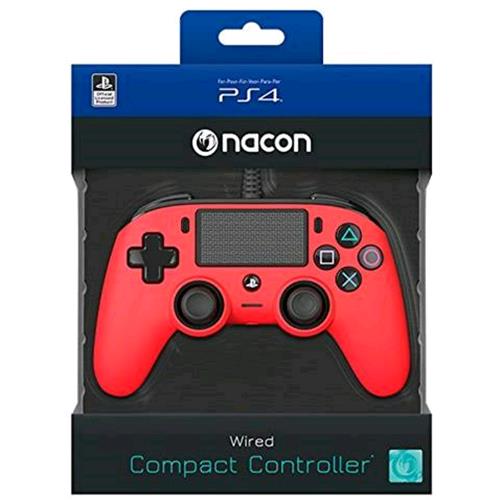 NACON PS4 COMPACT CONTROLLER WIRED LICENZA UFFICIALE SONY ROSSO