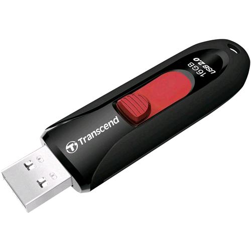 TRANSCEND JETFLASH 590 16GB USB 2.0 USB FLASH DRIVE COLORE NERO