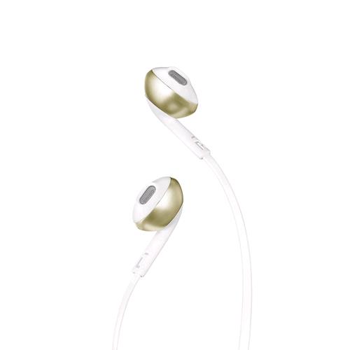JBL JBLT205CGD IN EAR AURICOLARI CON MICROFONO COLORE BIANCO CHAMPAGNE