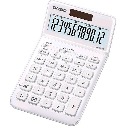 CASIO JW-200SC-WE CALCOLATRICE DA TAVOLO COLORE BIANCO
