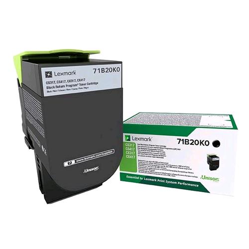 LEXMARK 71B20K0 TONER NERO PER CS/CX 317/417/517 3000 PAG