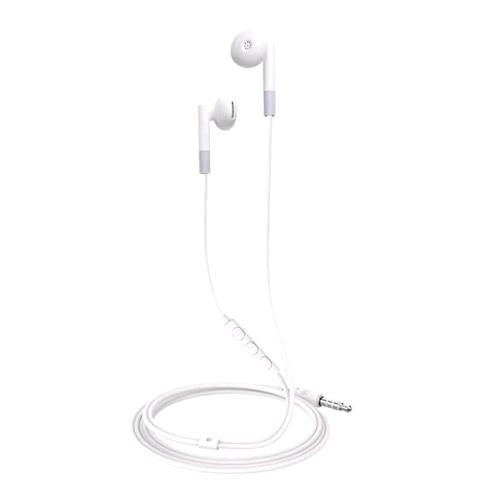 CELLY UP300 AURICOLARI CON MICROFONO A GOCCIA CON TASTO DI RISPOSTA 3.5mm COLORE BIANCO