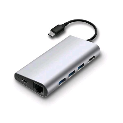 NILOX NLX-TC-8HUBMLAC DOCKING STATION USB-C 3.1 1x HDMI 4K - 3x USB 3.0 - 1x USB-C TYPE-C 3.1 - 1x SD READER - 1x MICRO SD READER- 1x ETHERNET