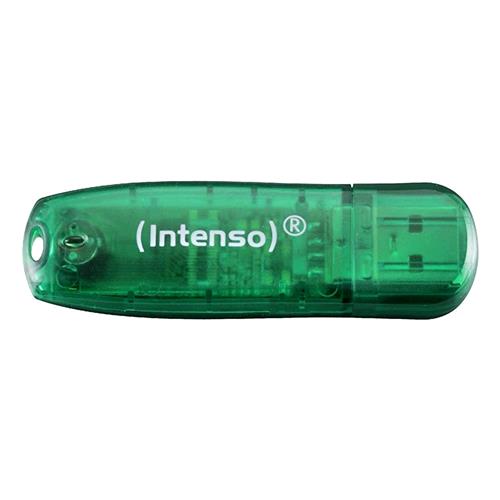INTENSO RAINBOW LINE CHIAVETTA USB 8 GB INTERFACCIA USB 2.0 COLORE VERDE