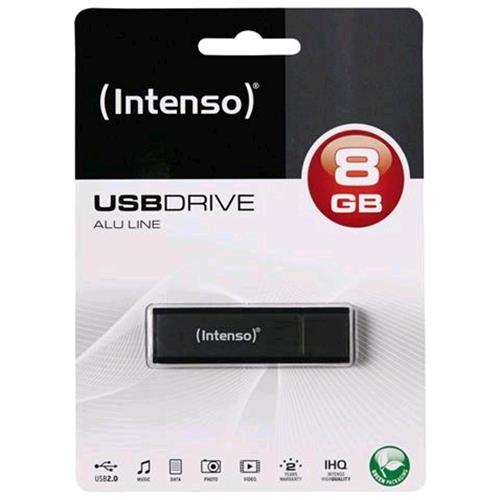 INTENSO 8GB CHIAVETTA USB 2.0 ANTRACITE 