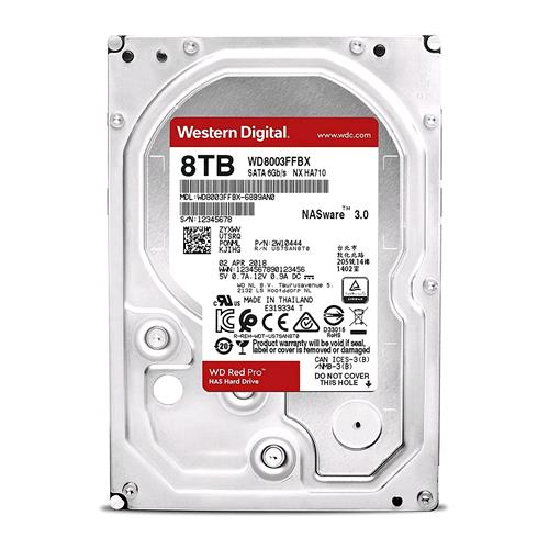WESTERN DIGITAL RED PRO HDD INTERNO 8.000GB SATA III 3.5" 7.200rpm (WD8003FFBX)
