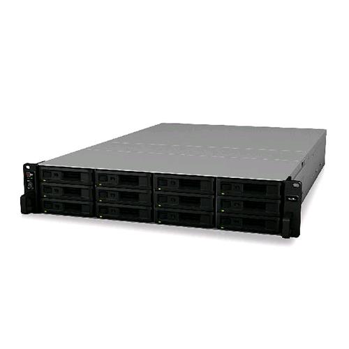 SYNOLOGY RS3618XS NAS CHASSIS RACK 2U 12BAY HDD/SSD SATA FORMATO 2.5"/3.5" COLORE NERO