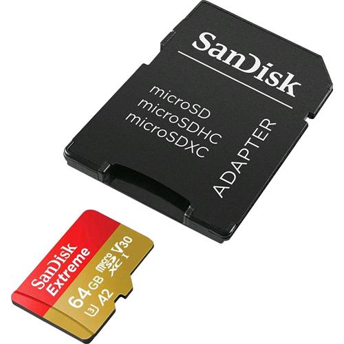 SANDISK 64GB EXTREME MICROSDXC 160MB/S