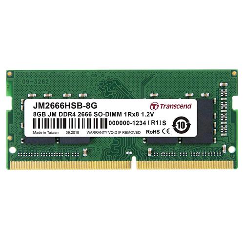 TRANSCEND JM2666HSB-8G  MEMORIA RAM 8GB DDR4 2.666MHz SO-DIMM 