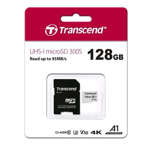 TRANSCEND 128GB MICRO SD XC UHS-I U1 CLASSE 10 + ADATTATORE