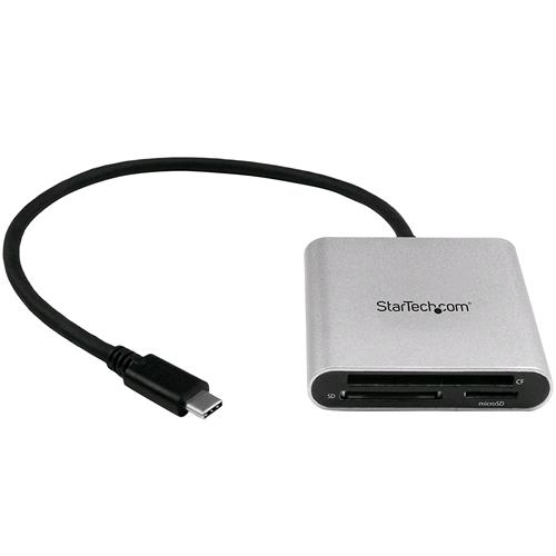 STARTECH LETTORE SCHEDE ESTERNO CARD USB-C 3.1 NERO/ARGENTO