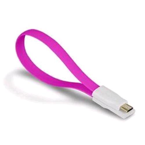 ATLANTIS LAND SMARTIX CAVO MAGNETICO USB 2.0 A/MICRO B 0.2 MT ROSA