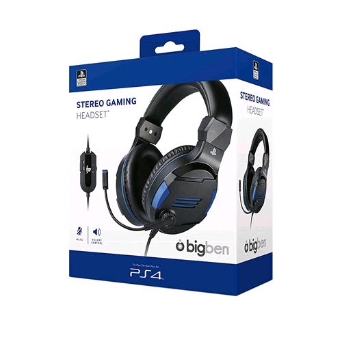 BIGBEN CUFFIE GAMING CON MICROFONO LICEENZA UFFICIALE SONY NERO/BLU
