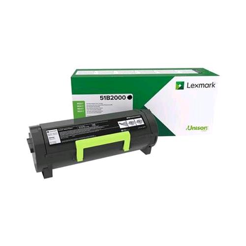 LEXMARK 51B2000 TONER ORIGINALE NERO PER MX317DN / MX417DE / MX517DE 2.500 PAGINE
