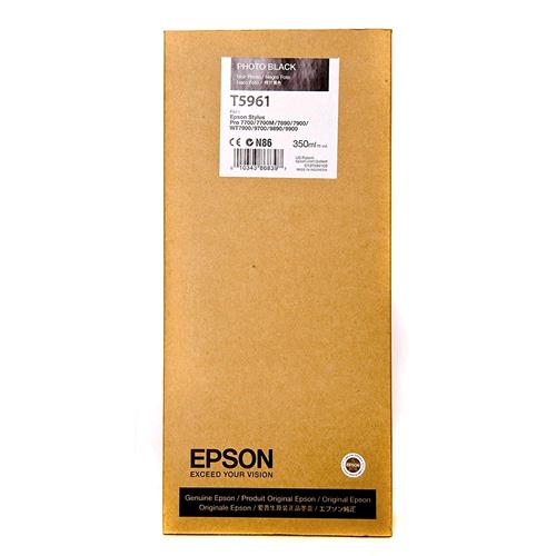 EPSON T5961 TANICA NERO FOTOGRAFICO PER STYLUS PRO 7900-7900 SPECTRO- 7900 SPECTROPROOFER- 7900 STD-9900-9900 SPECTRO- 9900 SPECTROPROOFER-9900 STD 350PG (C13T596100)