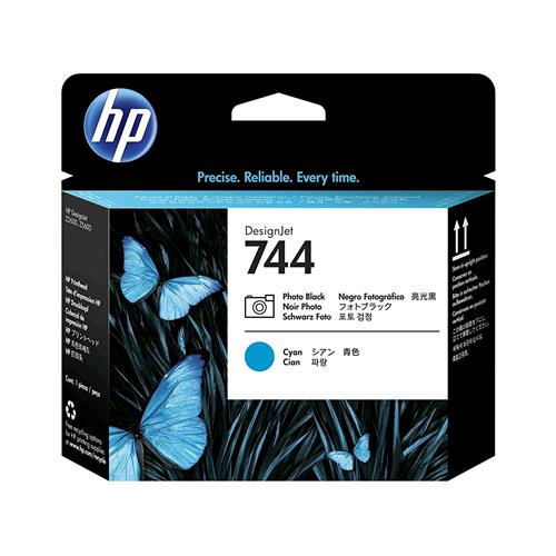 HP 744 TESTINA NERO FOTOGRAFICO/CIANO