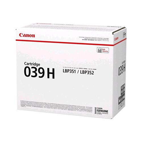 CANON 039 H TONER NERO PER imageCLASS LBP351dn, LBP351x, LBP352dn, LBP352x; i-SENSYS LBP351x, LBP352x; Satera LBP351i 25.000 PAG