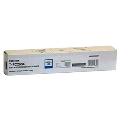 TOSHIBA T-FC26SC TONER CIANO T FC26SC - E-STUDIO262CP / E-STUDIO222CS / E-STUDIO263CS 6.000 PAGINE
