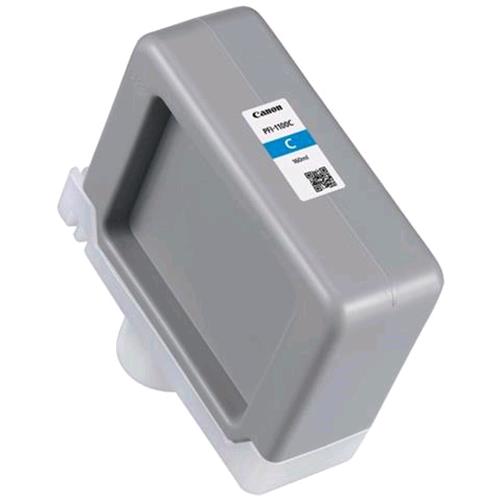 CANON PFI-1100 C SERBATOIO INCHIOSTRO CIANO 160 ML PER imagePROGRAF PRO-2000, PRO-4000, PRO-4000S, PRO-6000, PRO-6000S 