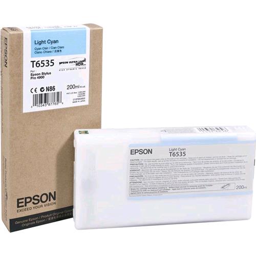EPSON T6535 CARTUCCIA INKJET CIANO CHIARO PER STYLUS PRO 4900 Spectroproofer STYLUS PRO 4900 Std