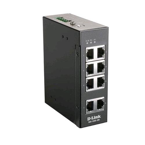 D-LINK DIS-100E-8W SWITCH 8 PORTE NO GESTITO L2 FAST ETHERNET (10/100) NERO