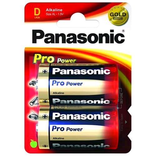PANASONIC PRO POWER LR20 BATTERIA TORCIA 1.5 V ALCALINA BLISTER 2 Pz. 
