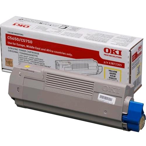 OKI 43872305 TONER GIALLO 2.000 PAGINE
