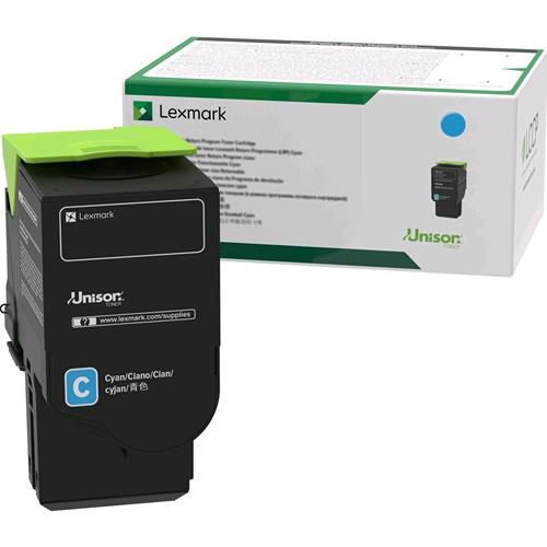 LEXMARK 78C2XC0 TONER CIANO ALTA CAPACITA' PER CS421dn / CS521dn / CS622de / CX421adn / CX522ade / CX622ade / CX625ade/ CX625adhe 5.000 PAGINE