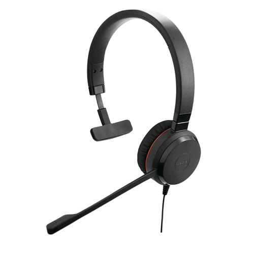 JABRA EVOLVE 20SE MONO CUFFIE USB CON CANCELLAZIONE DEL RUMORE OTTIMIZZATE PER MICROSOFT LYNC COLORE NERO