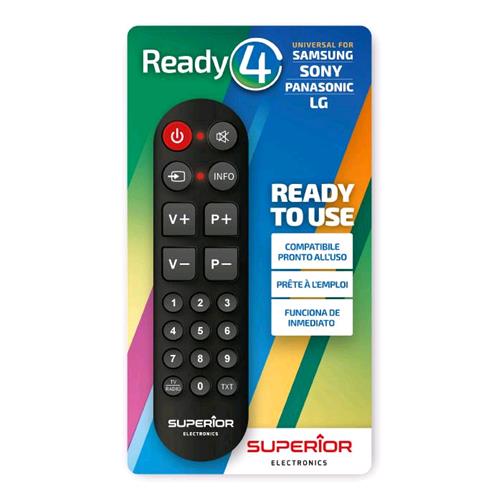 SUPERIOR SUPTRB014 TELECOMANDO READY 4 UNIVERSALE SAMSUNG-LG-PANASONIC-SONY