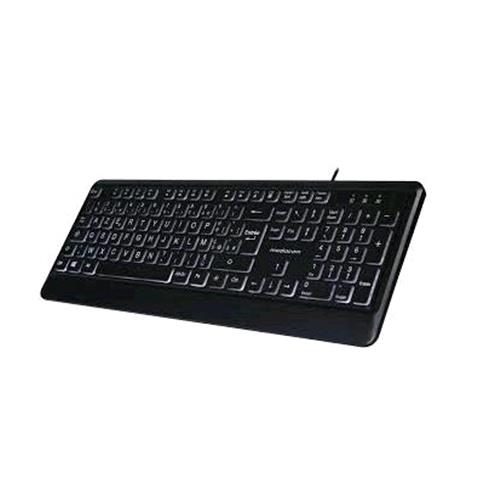 MEDIACOM CX219 TASTIERA USB CON TASTI RIALZATI RETROILLUMINATI 108 TASTI DESIGN SOTTILE BLACK