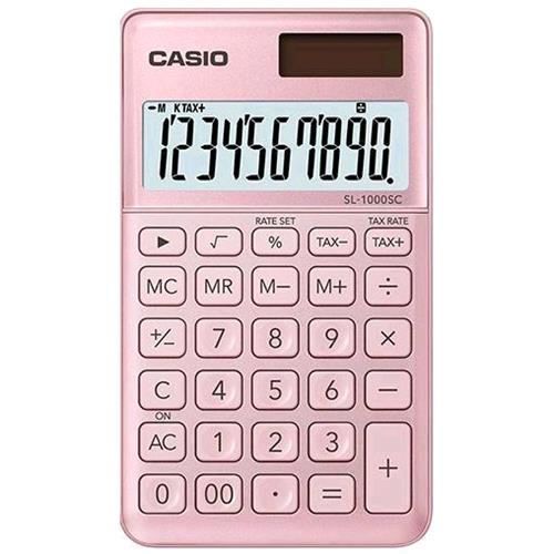CASIO SL-1000SC-PK CALCOLATRICE DA TAVOLO 10 CIFRE COLORE ROSA