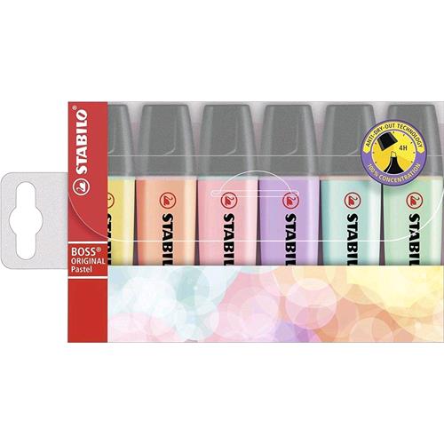 STABILO BOSS PASTEL EVIDENZIATORE  ASSORTITI 6 Pz