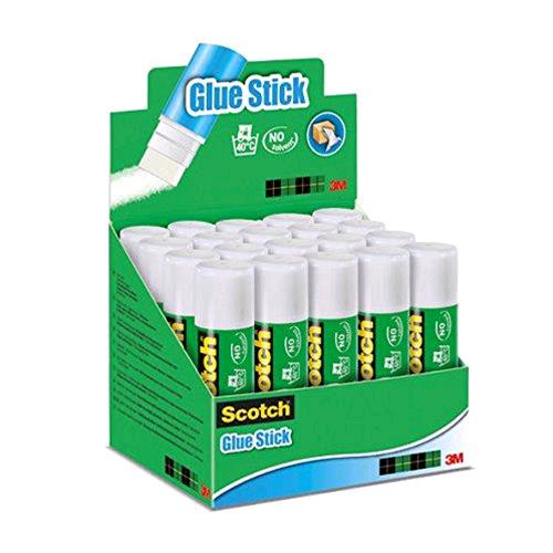 SCOTCH 3M COLLA STICK PERMANENTE SENZA SOLVENTI 21 GR COLORE BIANCO CONF. 20 Pz 