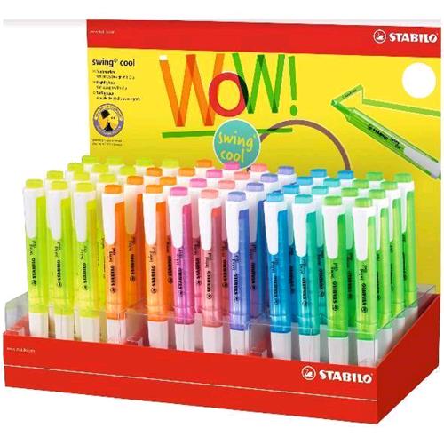 STABILO EVIDENZIATORE SWING COOL ESPOSITORE 48 pz