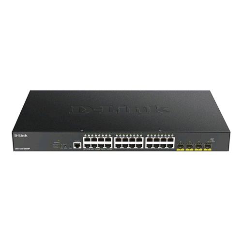 D-LINK DGS-1250-28XMP SWITCH DI RETE GESTITO L3 24 x 10/100/1000 (PoE) + 4 x 10 Gigabit SFP+ PoE (370 W)