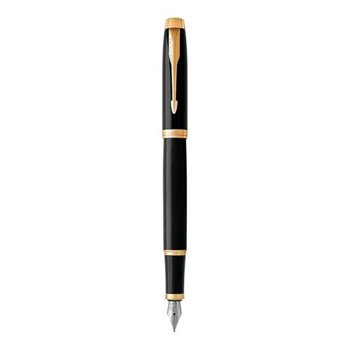 PARKER IM  BLACK GT PENNA STILOGRAFICA INCHIOSTRO BLU PUNTA TRIANGOLARE MEDIA CONF REGALO 