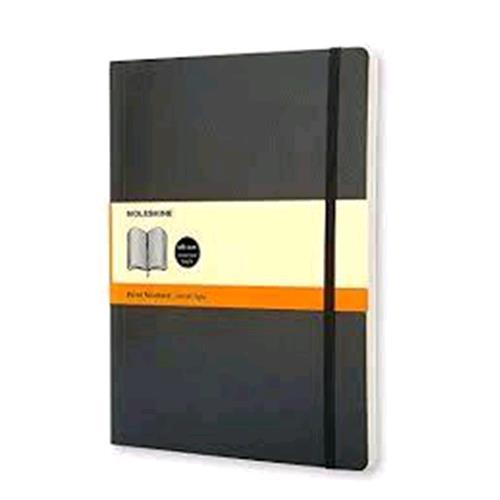 MOLESKINE TACCUINO XL LARGE MORBIDO A RIGHE COLORE NERO 192 FOGLI CONF 1 Pz.