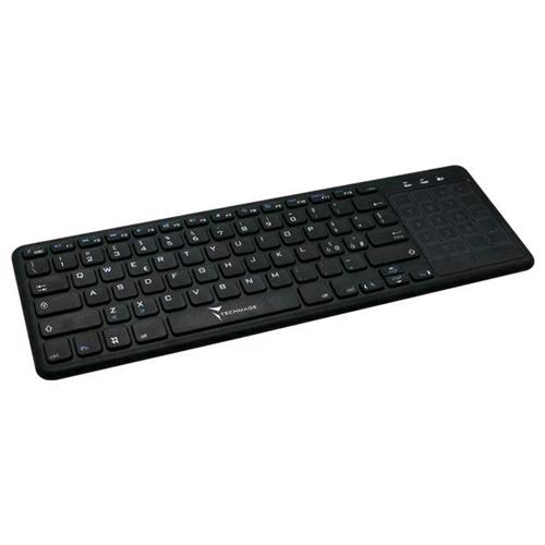 TECHMADE TM-BK268T TASTIERA WIRELESS CON TOUCHPAD LAYOUT ITALIANO BLACK