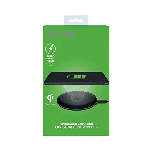 CELLY FAST CHARGHER CARICABARRERIA WIRELESS 10A NERO