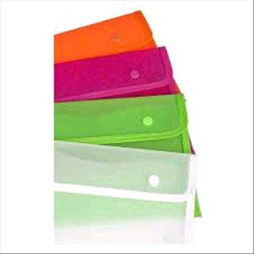 LEBEZ BUSTA COLORATA A4 CORDONATA CON BOTTONI COLORI ASORTITI FLUO