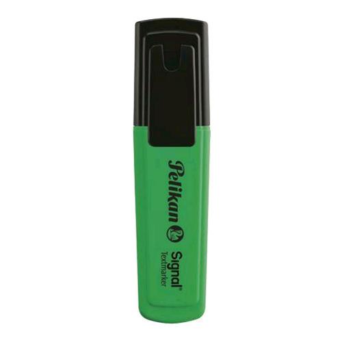 PELIKAN SIGNAL EVIDENZIATORE PUNTA A SCALPELLO 5 MM COLORE VERDE CONF. 10 Pz.