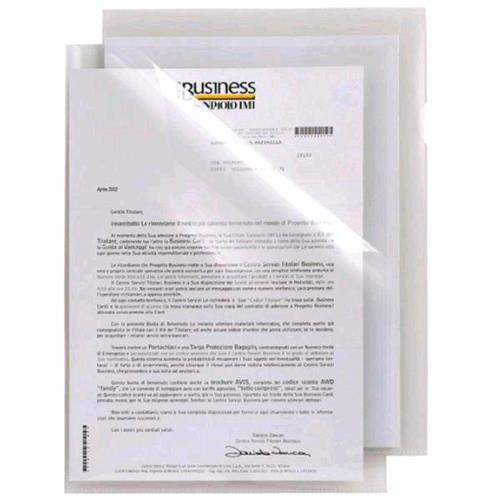 SEI ROTA POLI T 150 CARTELLINE A L IN PP LISCIO CM 21X29.7 A4 TRASPARENTE CONF 25 Pz.
