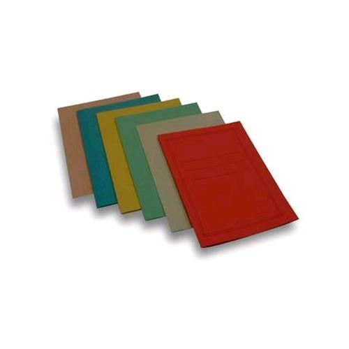 BREFIOCART PANNOSA CARTELLINE SEMPLICI IN CARTONCINO 140 GR 250X350MM COL. GRIGO CONF 100 Pz.