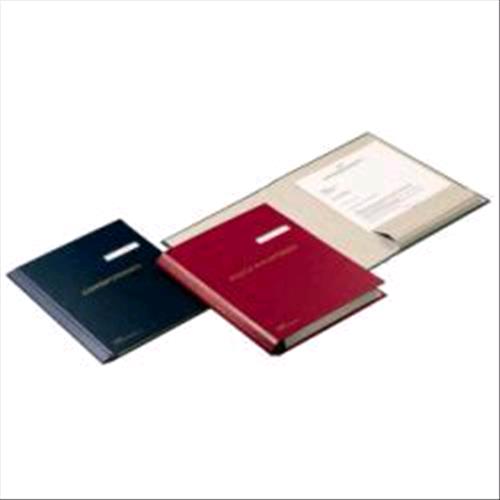 FRASCHINI LIBRO POSTA IN ARRIVO E PARTENZA IN DERMOIDE 240X340MM DORSO DA 0 A 4 CM COL.ROSSO