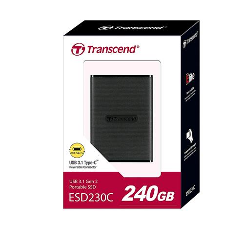 TRANSCEND ESD230C SSD 240GB ESTERNO USB 3.1 TIPO C NERO